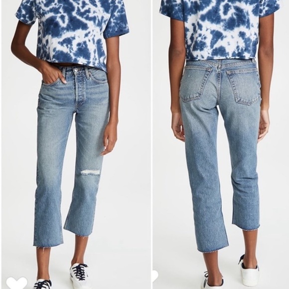 Re/Done | Original 90s Loose Straight Jeans in Light Worn - Picture 10 of 10